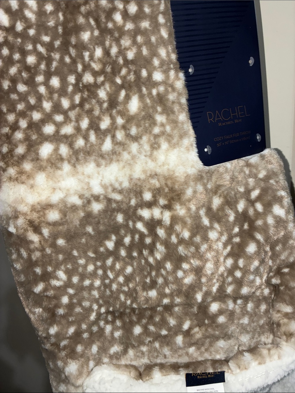 Rachel Roy luxury plush throw blanket